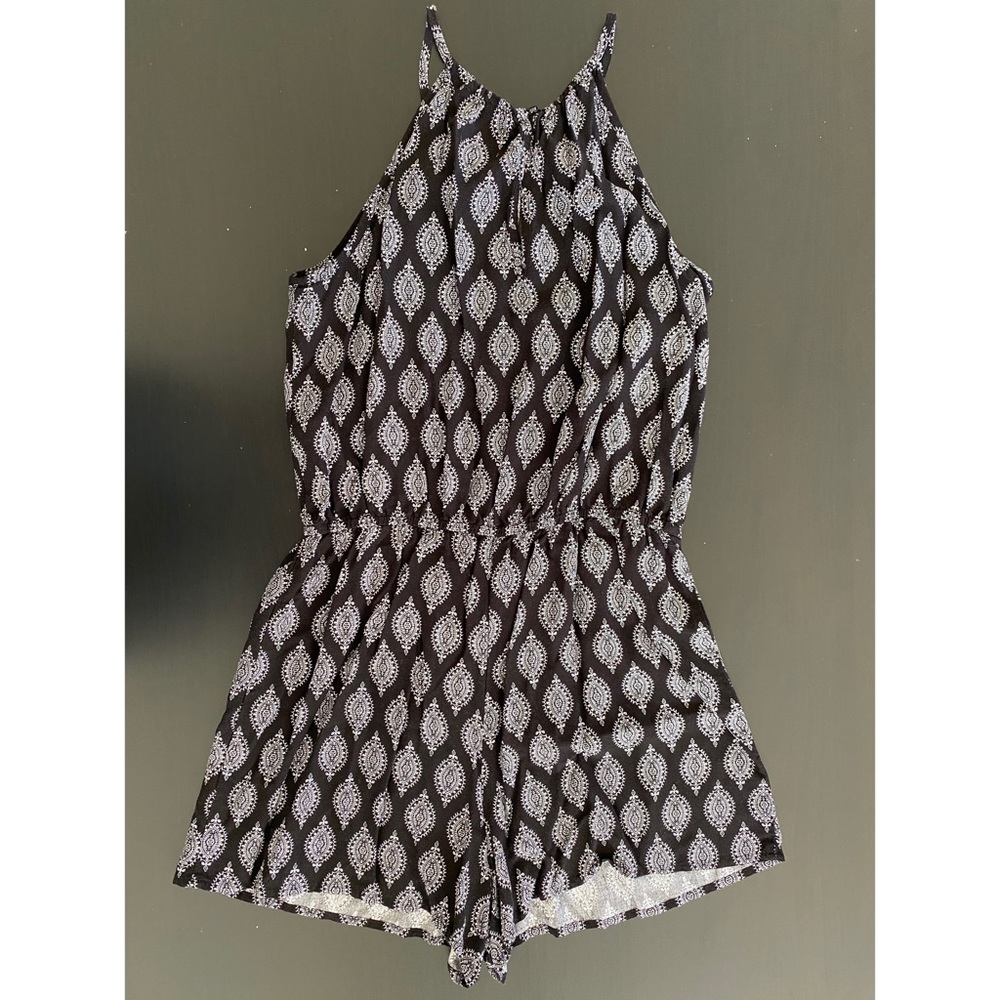 Black Summer Romper